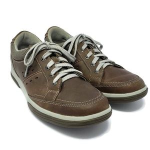 Clarks Mens Wave Walk Shoes Beige Lace-Up 13291